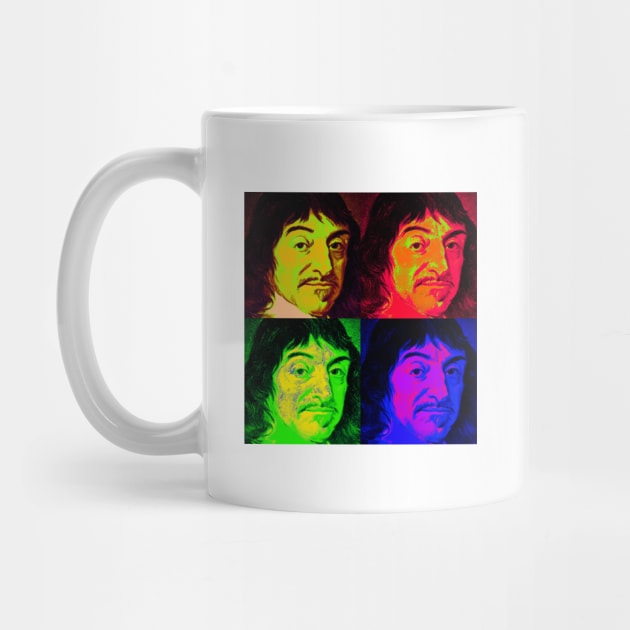 Rene Descartes Pop Art Design by Naves